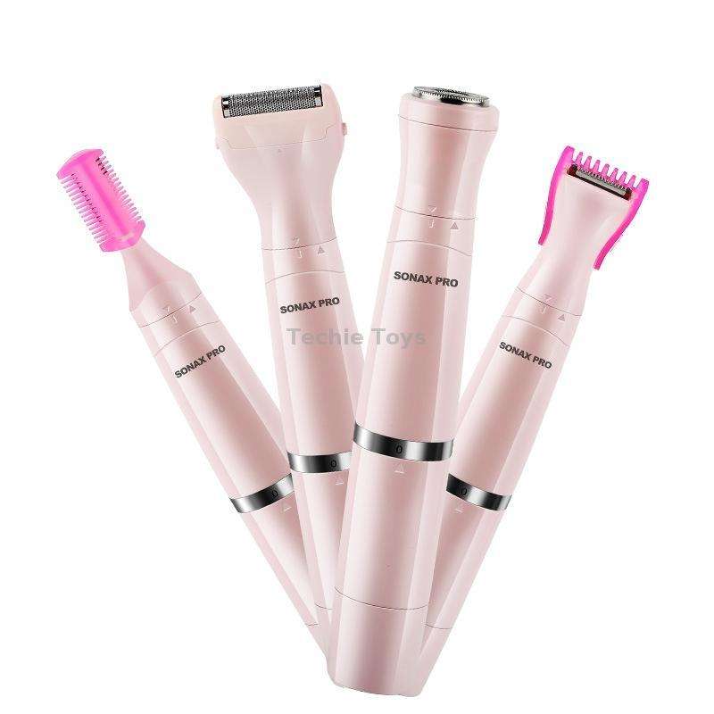 SONAX PRO SN-8933 4 In 1 Electric Women Shaver Multi-Function USB Charge Scraping Knife Hair Removal