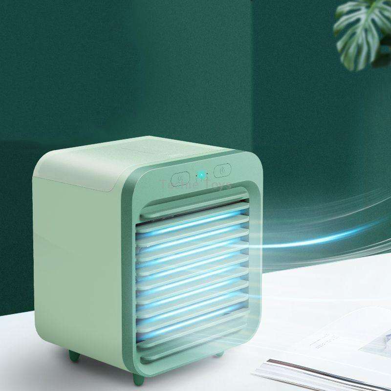 Desktop Humidification Spray USB Water-cooled Fan(Green)