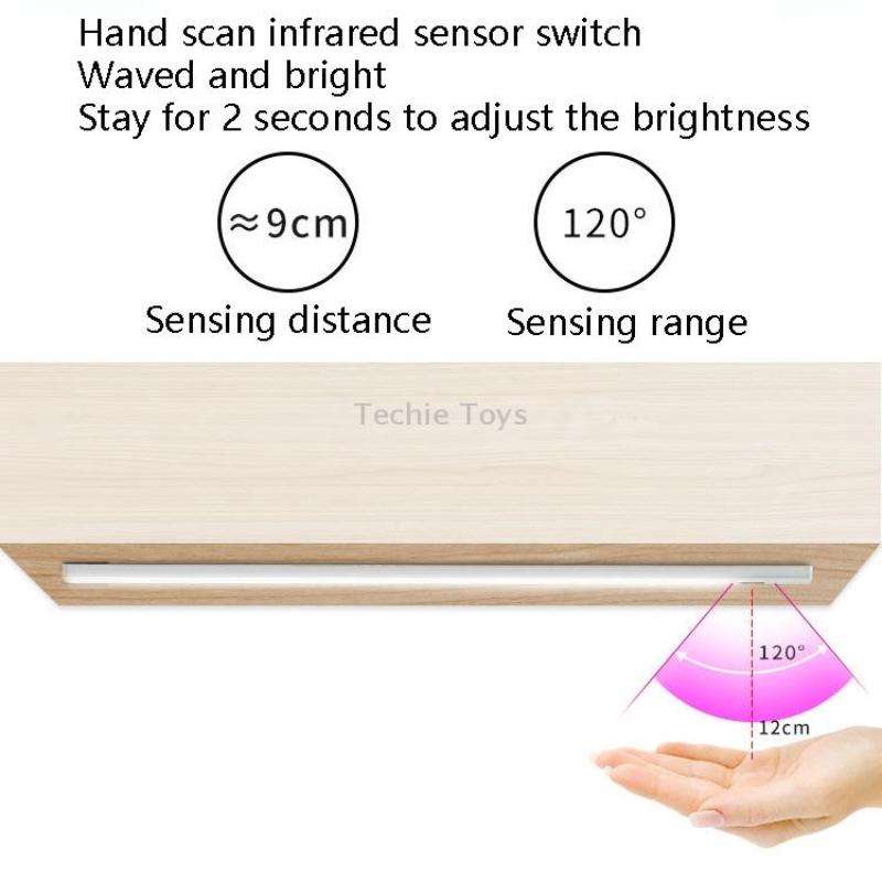 30cm LED Induction Cabinet Lamp USB Smart Sensing Light Strip(Whte)