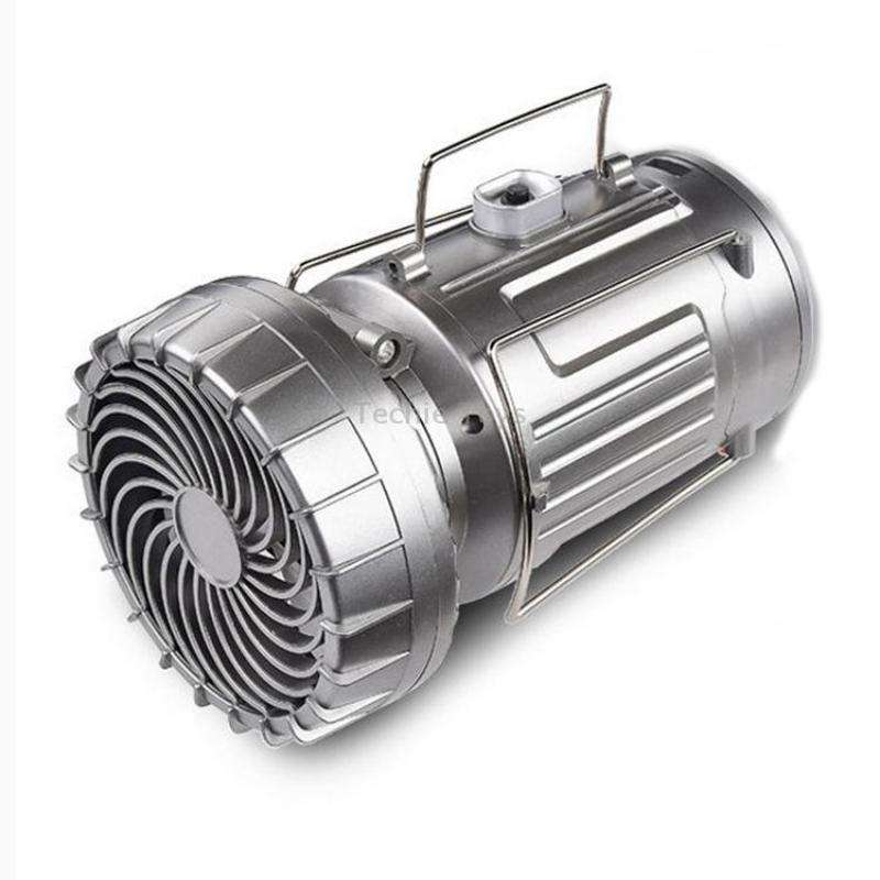 Outdoor Solar Fan Light Camping Light Portable Stretch Switch Horse Lantern, EU Plug, Type: 9399F Si