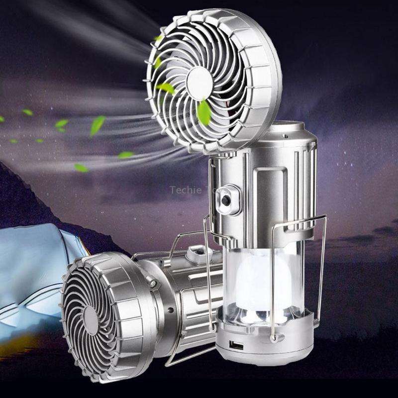 Outdoor Solar Fan Light Camping Light Portable Stretch Switch Horse Lantern, EU Plug, Type: 9399F Si