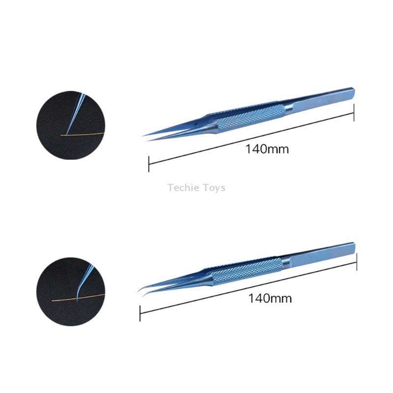 Kaisi Titanium Alloy Tweezers Repair Fingerprint Fly Line Phone Motherboard Precise Antimagnetic Ele