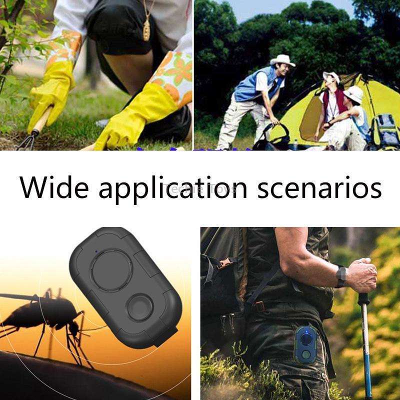 H20 Ultrasonic USB Mosquito Repellent Portable Outdoor Mini Insect Repellent(Black)