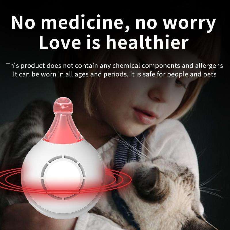 Outdoor Portable Ultrasonic Insect Repellent Pet Multifunctional Repellent(White)