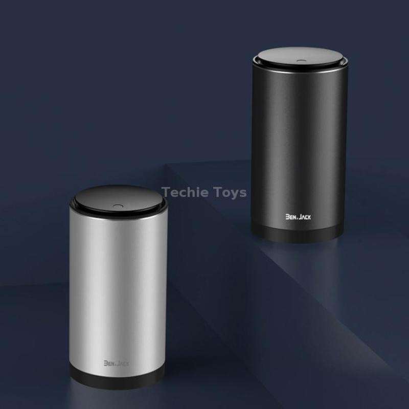 BEN.JACK Car Trash Can Multi-Function Storage Box In Car(Deep Gray With 35 Garbage Bags)