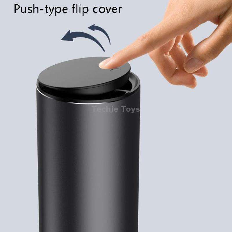 BEN.JACK Car Trash Can Multi-Function Storage Box In Car(Deep Gray With 35 Garbage Bags)