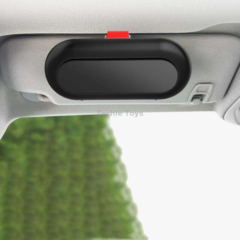 Car Glasses Case Multi-Function Automobile Inner Visor Storage Card(Black)