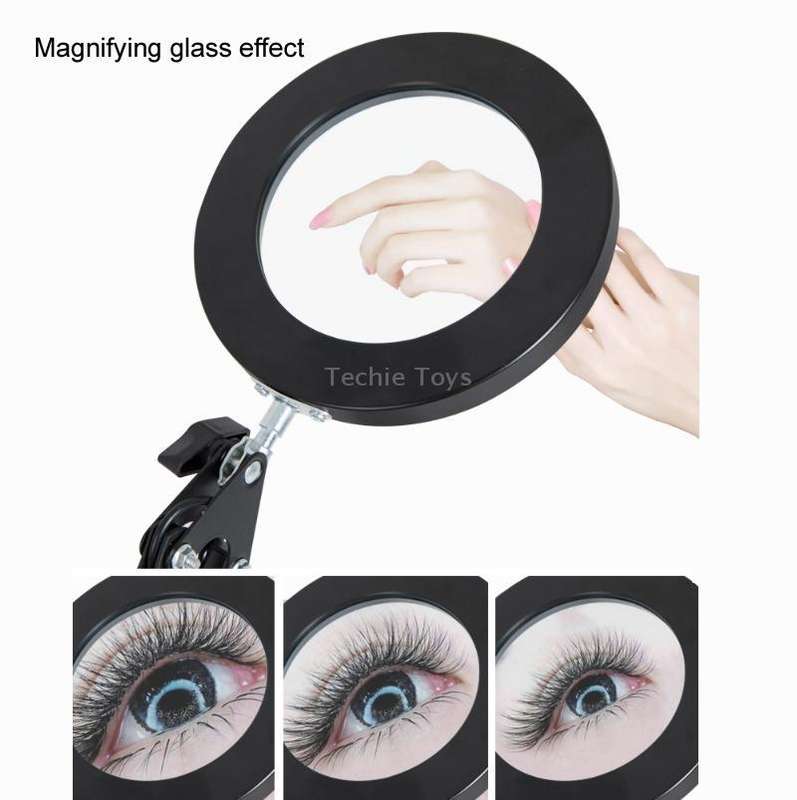 8X Magnifying Glass Lamp Beauty Nail Tattoo Repair Office Reading Lamp, Colour: Without Magnifying G