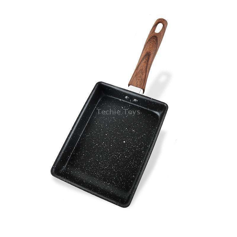 JBY-6658 Small Frying Pan Tamagoyaki Pan Maifanshi Non-Stick Frying Pan Square Omelette Pan,Size: Sm