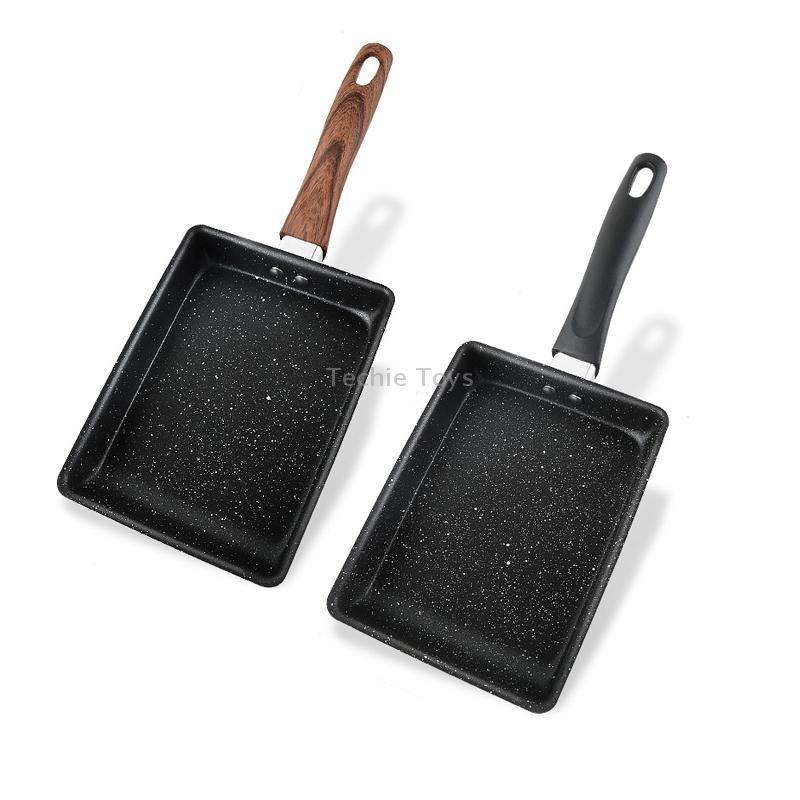 JBY-6658 Small Frying Pan Tamagoyaki Pan Maifanshi Non-Stick Frying Pan Square Omelette Pan,Size: Sm