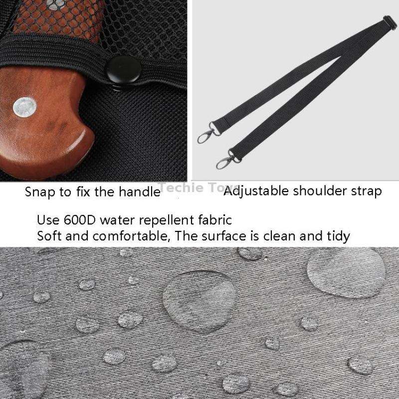 WESSLECO Chef Knife Tool Storage Bag Oxford Cloth Knife Bag(Gray)
