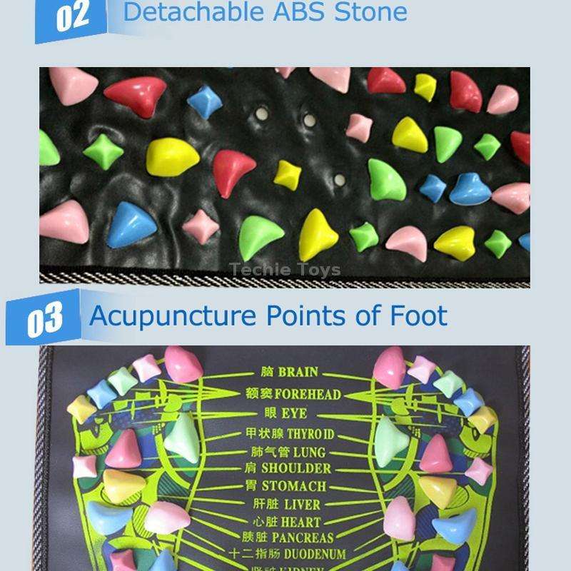 70 x 35cm Imitation Stone Foot Massage Pad Foot And Leg Pain Relief Physiotherapy Health Acupressure