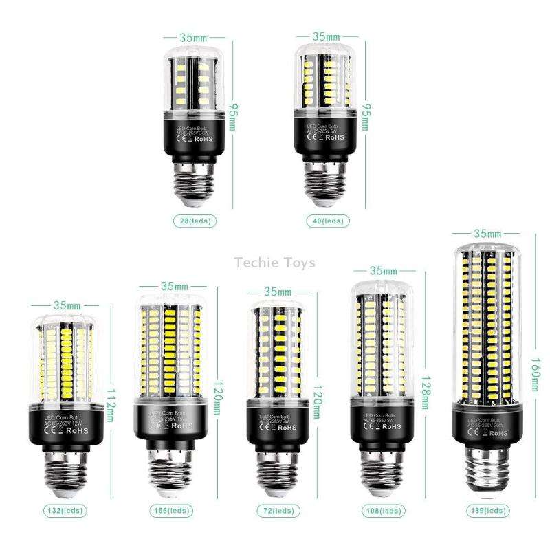 20W 5736 LED Corn Light Constant Current Width Pressure High Bright Bulb(E27 White)