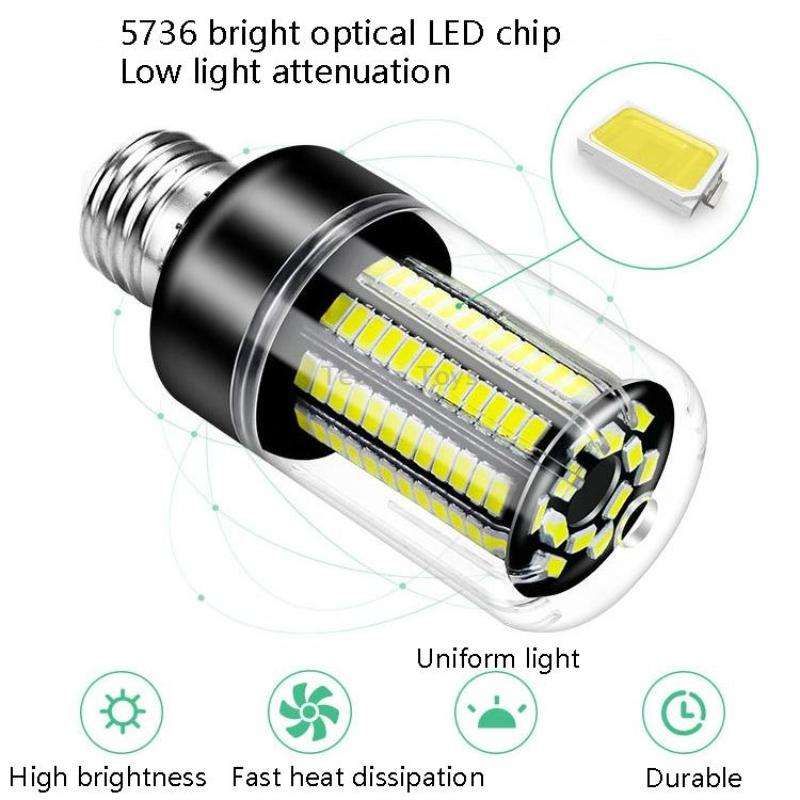 20W 5736 LED Corn Light Constant Current Width Pressure High Bright Bulb(E27 White)