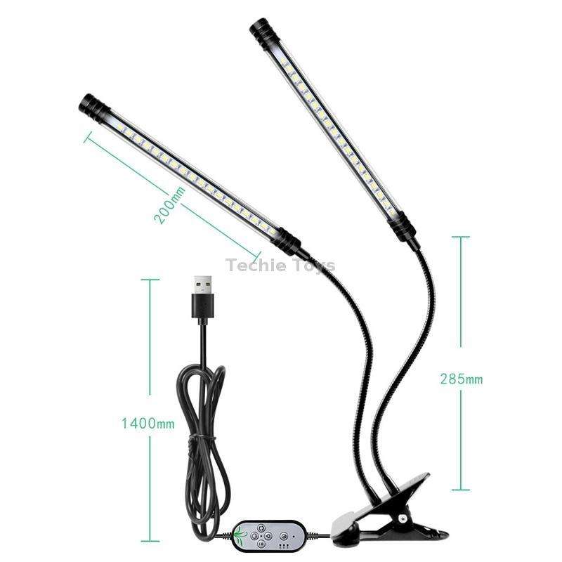 LED Plant Lamp Full Spectroscopy Natural White Remote Control Dimming Plant Growth Lamp, Power: 9W S