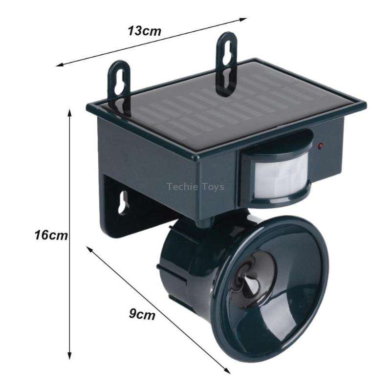 NY-2002 Solar Ultrasonic Mouse Repeller Animal Repeller Outdoor Waterproof Bird Repeller(Green)