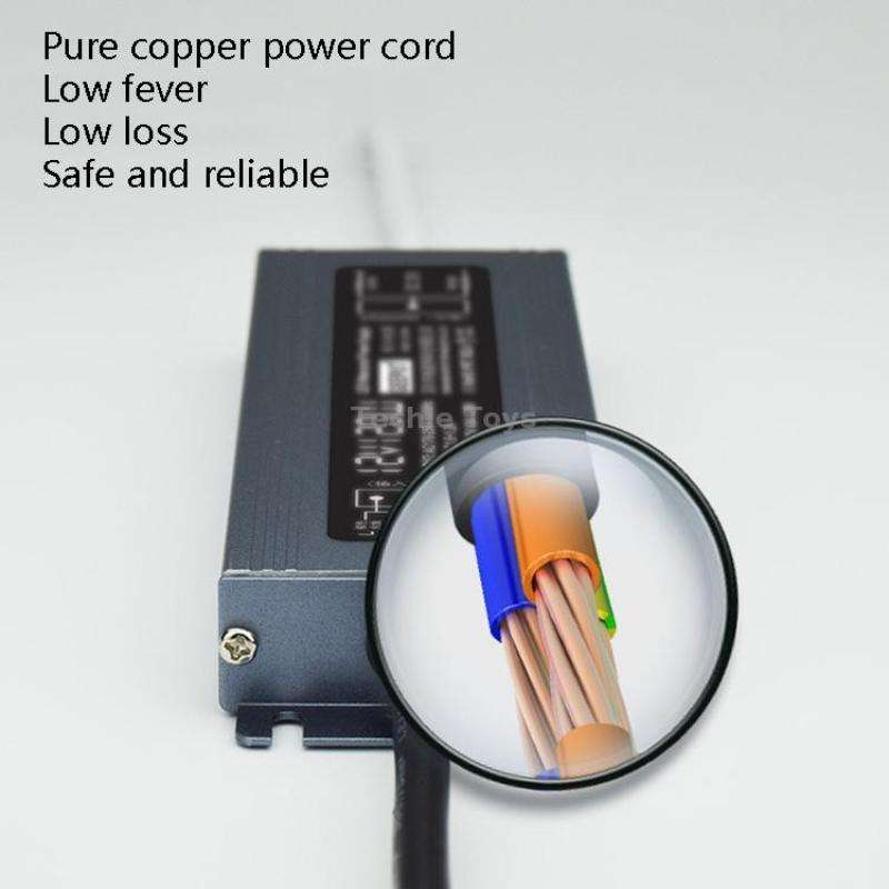 GEEPUT 220V Turn 12V LED Waterproof Power Supply Transformer, Model: 41.7A 500W