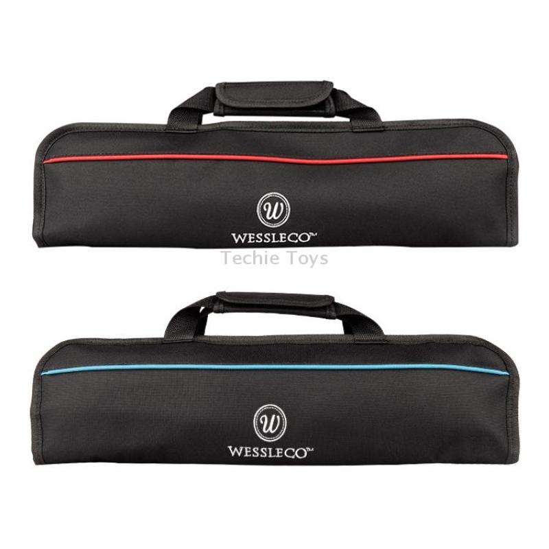 WESSLECO Kitchen Cutter Storage Bag Portable Knife Tool Bag(Blue)