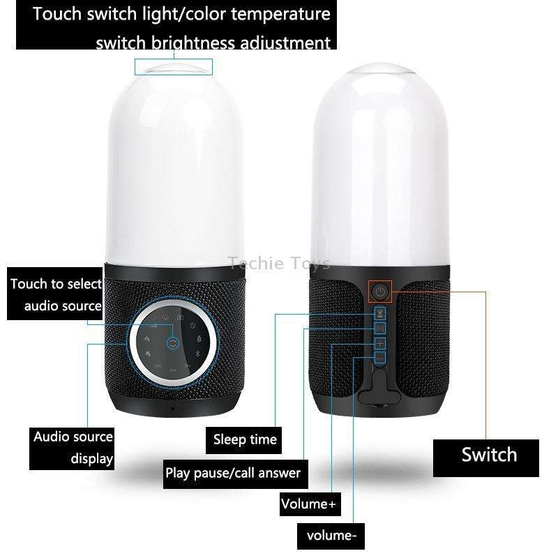 Intelligent Sleep-Accompanying Speaker White Noise Sleep Instrument(Black)