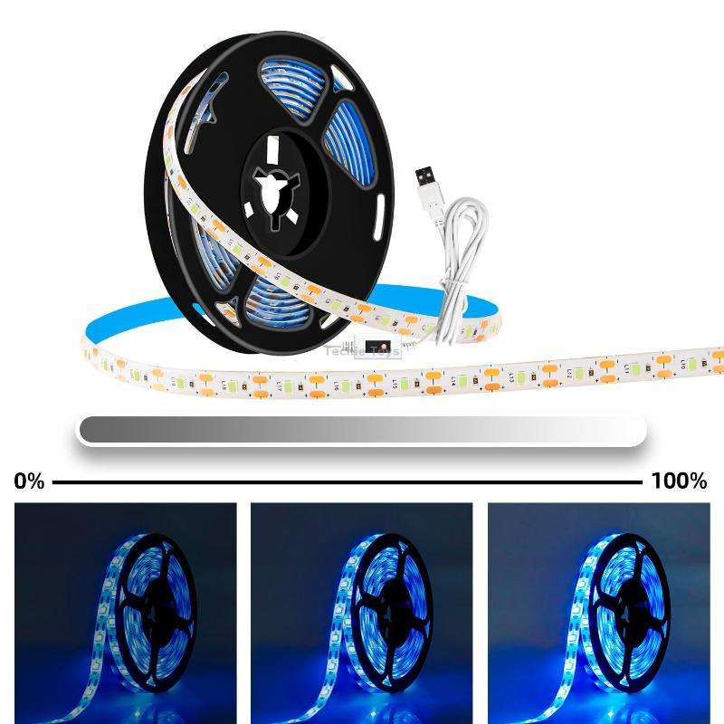 3m Non-waterproof Plant Growth Lamp LED Light Strip Hand Sweep Dimming Full Spectral Plant Fill Ligh