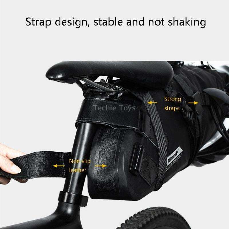 Rhinowalk RK19511 Full Waterproof Bicycle Saddle Tail Bag Big Capacity Road Bike Bag, Colour: RK1951
