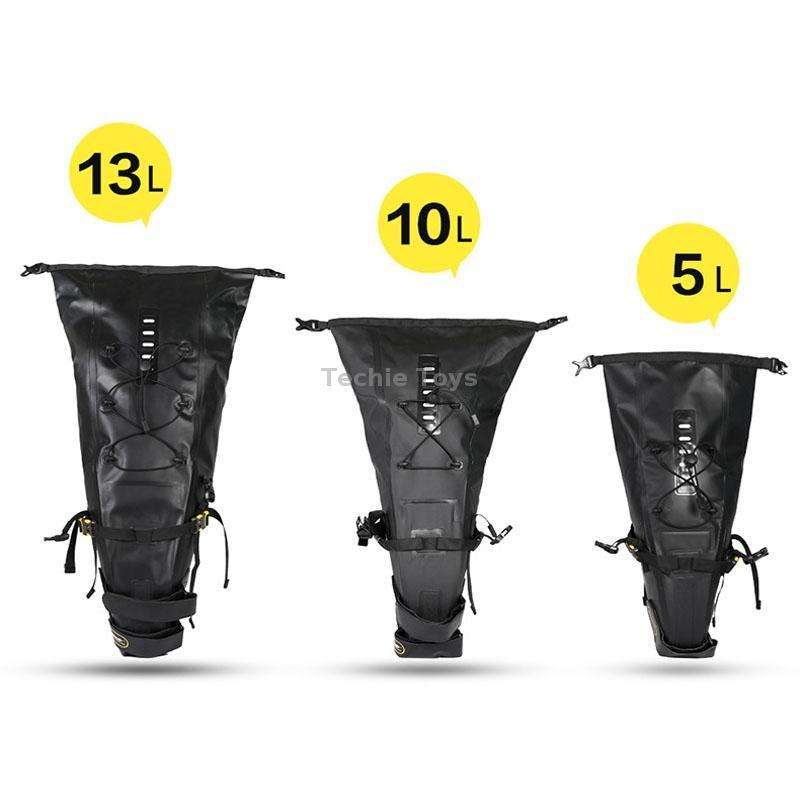 Rhinowalk RK19511 Full Waterproof Bicycle Saddle Tail Bag Big Capacity Road Bike Bag, Colour: RK1951
