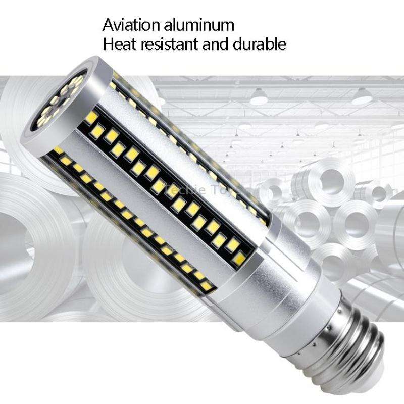 E27 2835 LED Corn Lamp High Power Industrial Energy-Saving Light Bulb, Power: 15W 6000K (Cold White)