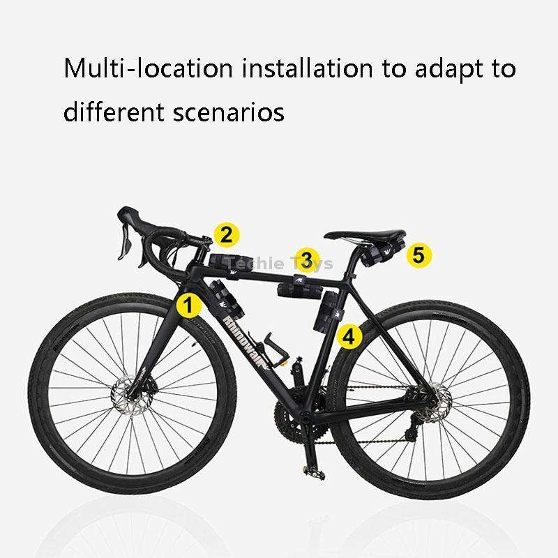 Rhinowalk RK5100 Bicycle Tools Storage Bag Mountain Bike Saddle Bag(Black)