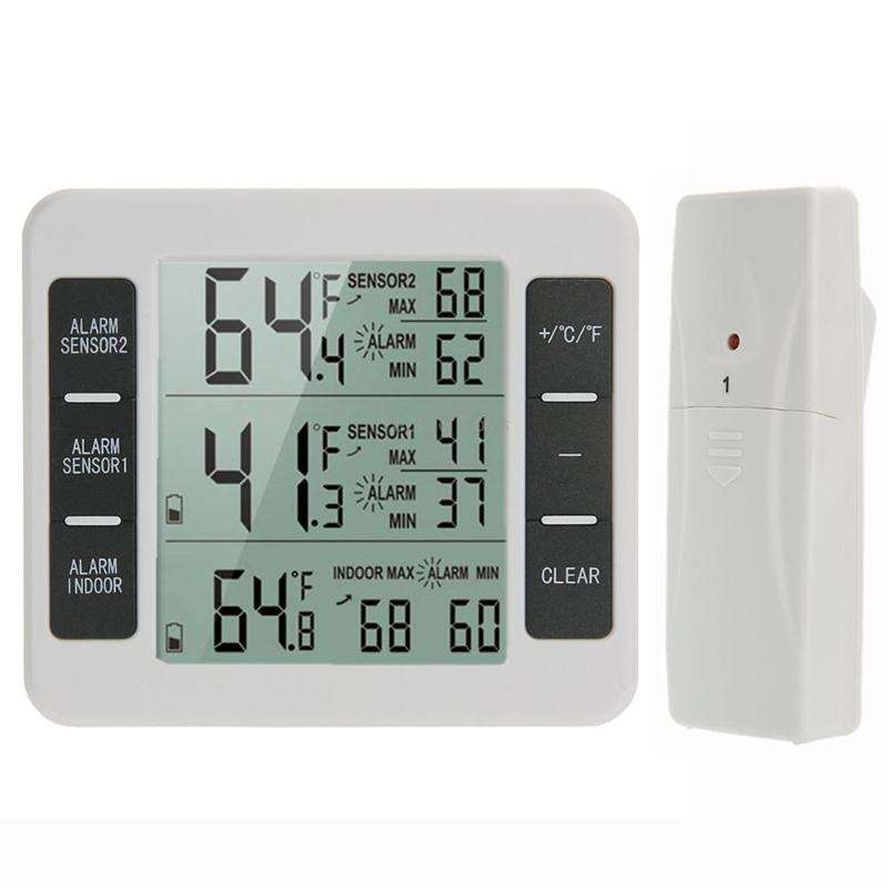SN010 Wireless Indoor Outdoor High-Precision Thermometer Electronic Refrigerator Thermometers(One to
