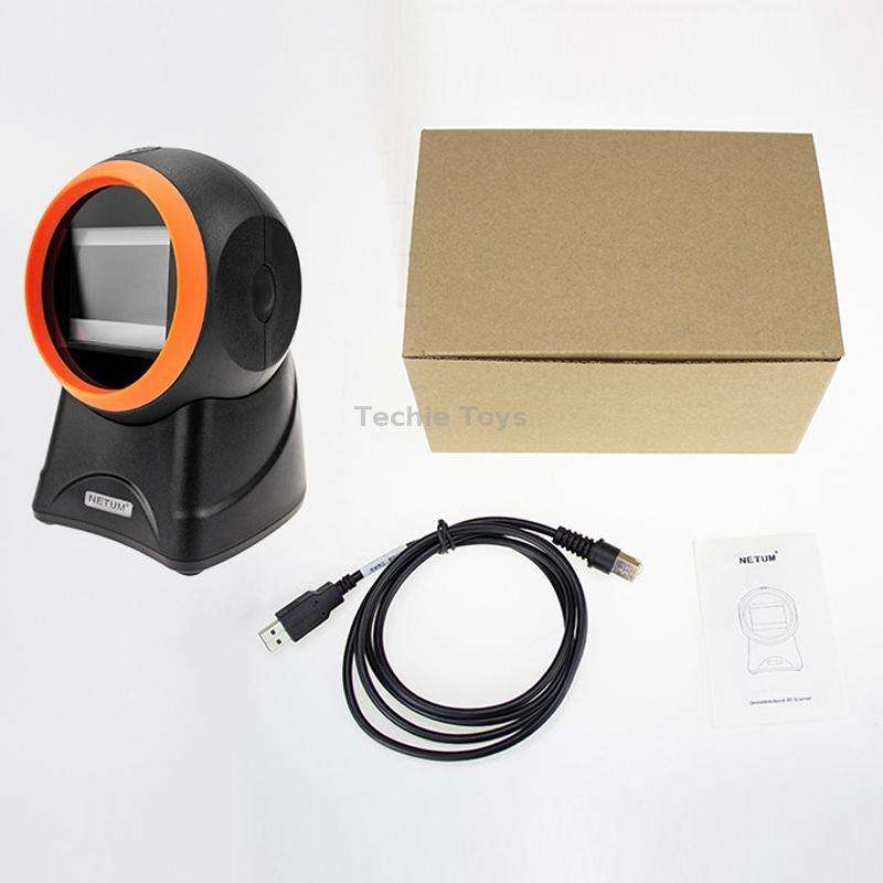 NETUM 2050 Supermarket Cashier Barcode QR Code Scanner Desktop Vertical Scanner, Specification