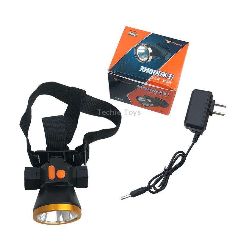 Yage LED Strong Light Rechargeable Headlight Outdoor Night Fishing Head-Mounted Miner Lamp, CN Plug(
