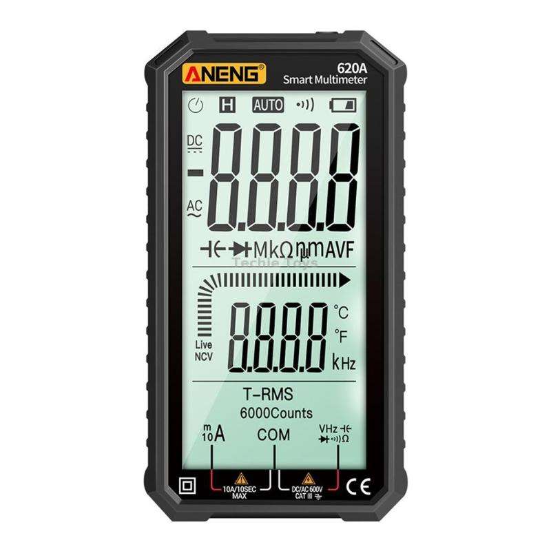 ANENG 620A Full Screen Smart Digital Multimeter(Red)