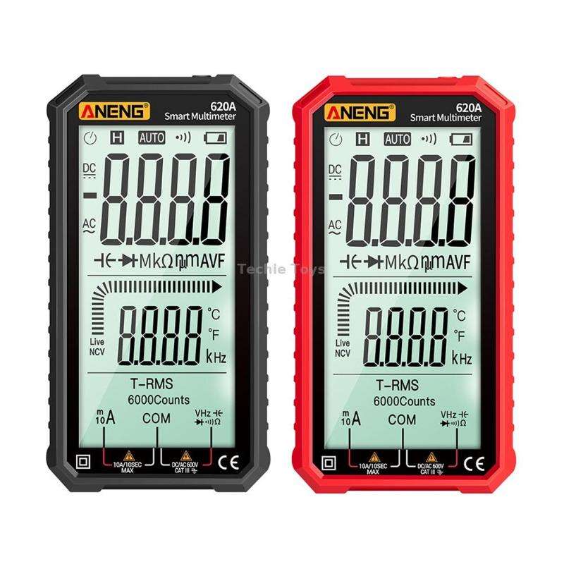ANENG 620A Full Screen Smart Digital Multimeter(Red)