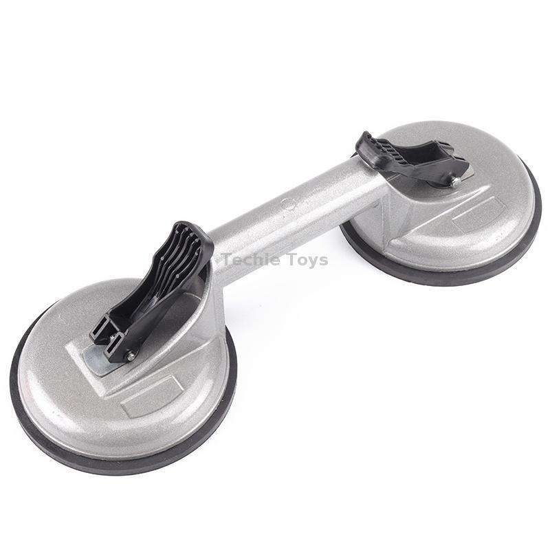 Aluminum Heavy-Duty Glass Suction Cup Hardware Tool, Model: Double Claw