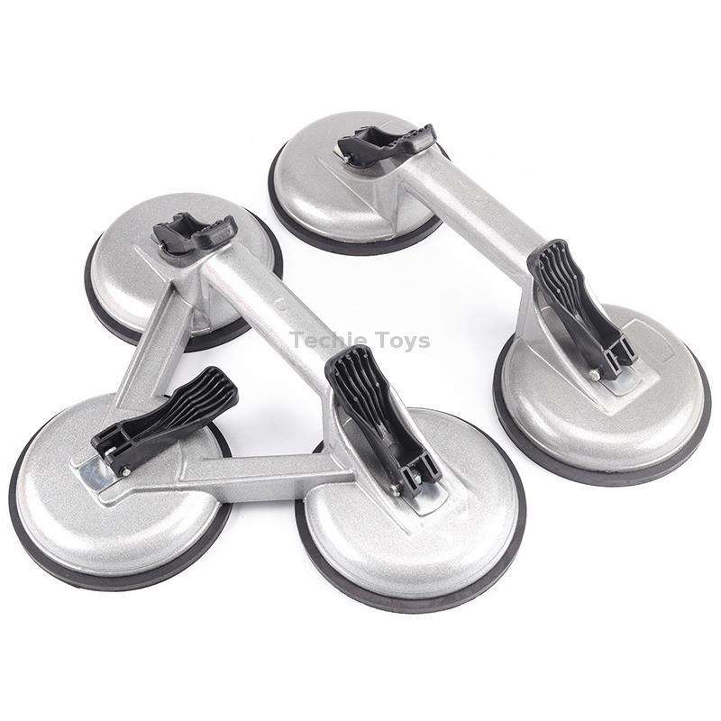 Aluminum Heavy-Duty Glass Suction Cup Hardware Tool, Model: Double Claw