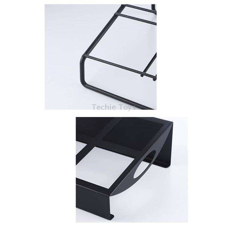 Stainless Steel Bar Plastic Fruit Plate Rack, without Fruit Dish, Grid Number:6 Grids(B Type)