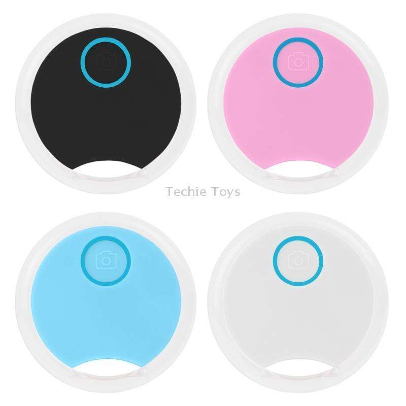 2 PCS S8 Round Bluetooth Anti-Lost Device Key Luggage Tracking Device Two-Way Alarm(Black)