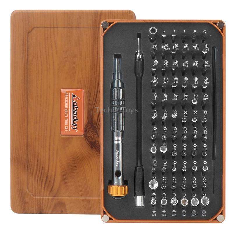 Obadun 9801 68 In 1 Screwdriver Set Manual Batch Glasses Screwdriver Hardware Repair Tool(Wood Grain