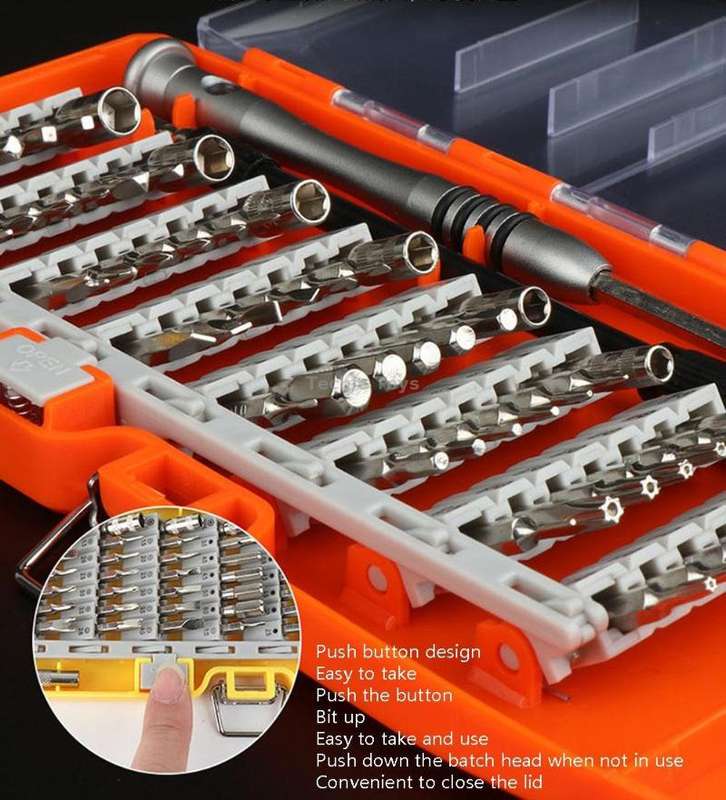 Obadun 9800 58 in 1 Screwdriver Set Manual CRV Batch Mobile Phone Disassembly Glasses Repair Tool(Or