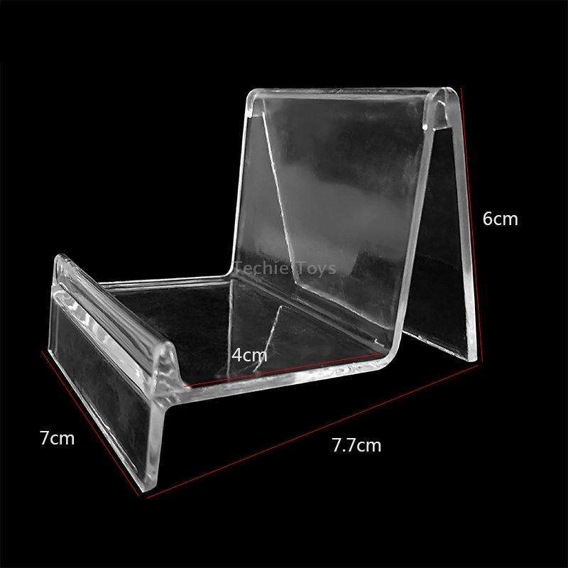 10 PCS Thickened Transparent Wallet Holder Plastic Phone Mask Display Stand Counter Display Stand,Sp