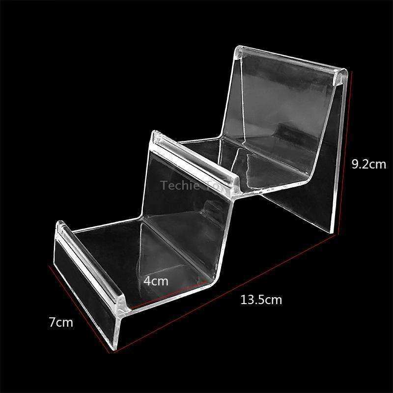 10 PCS Thickened Transparent Wallet Holder Plastic Phone Mask Display Stand Counter Display Stand,Sp