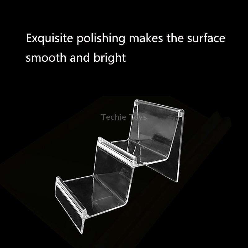 10 PCS Thickened Transparent Wallet Holder Plastic Phone Mask Display Stand Counter Display Stand,Sp