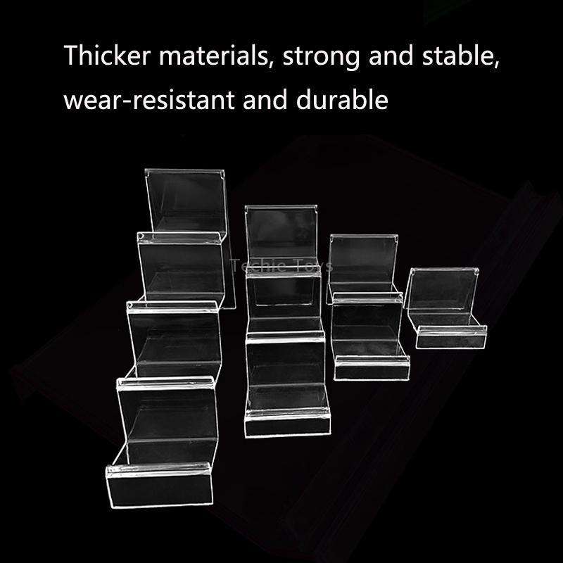 10 PCS Thickened Transparent Wallet Holder Plastic Phone Mask Display Stand Counter Display Stand,Sp