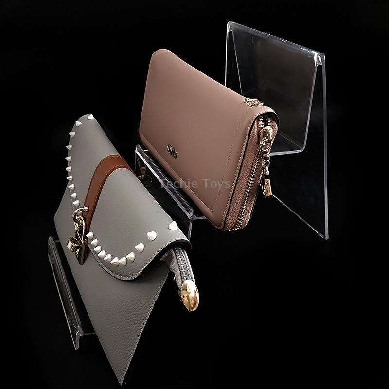 10 PCS Thickened Transparent Wallet Holder Plastic Phone Mask Display Stand Counter Display Stand,Sp