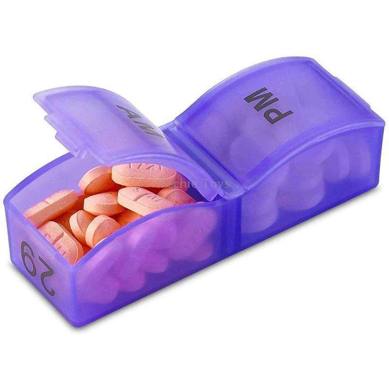 One Month Use 31-Compartment Plastic Colorful Pill Box Family Independent Pill Storage Box(20.5x10.3