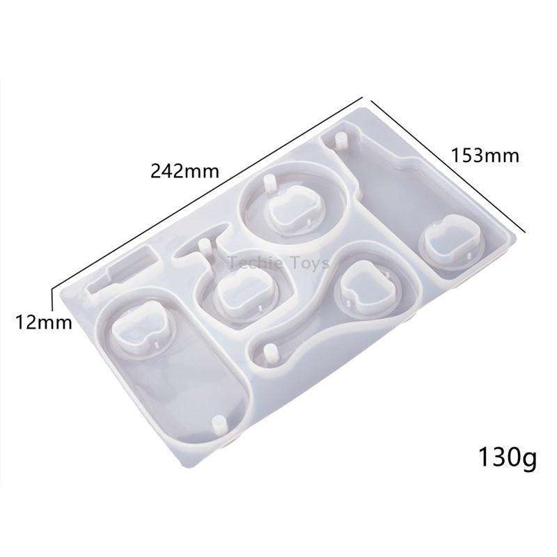 DIY Crystal Resin Drip Beer Wrench Mold Opener Silicone Mold, Specification: Set