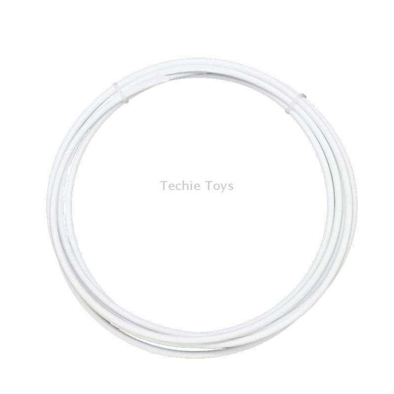 TRLREQ Mountain Bike Brake Tube 5mm Hydraulic Oil Disc Oil Brakes Braided Tube, Length: 3m (White)