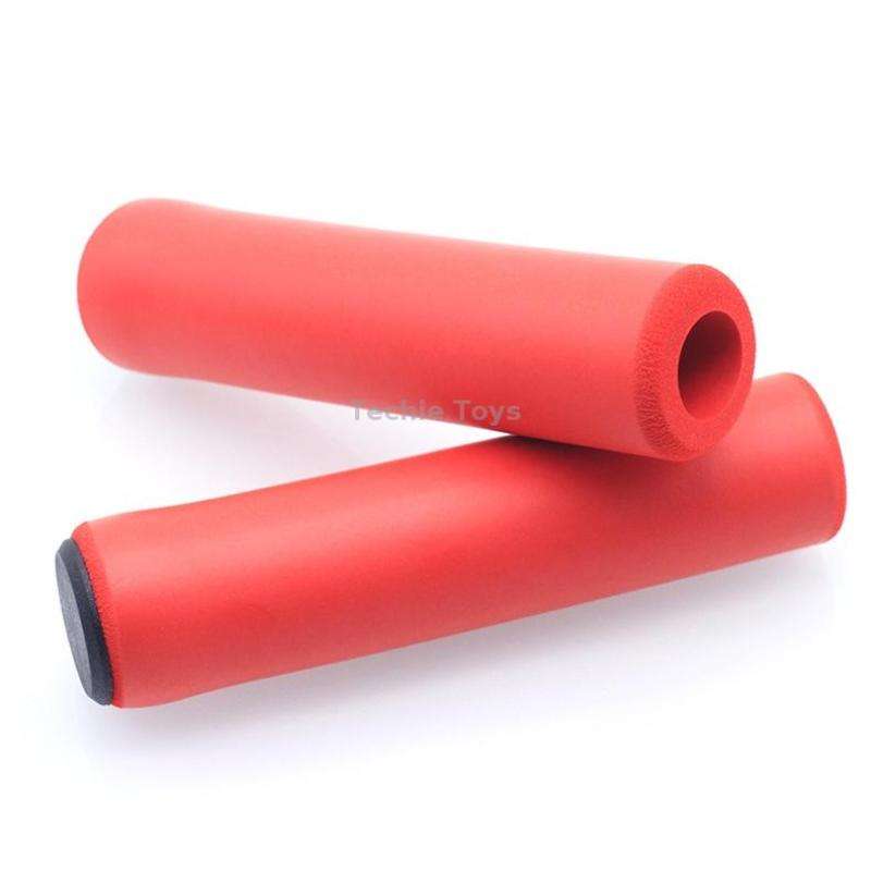 4 Pairs Mountain Folding Bicycle Silicone Foaming Sponge Handle Cover Rubber Shock Absorbing Anti-Sl
