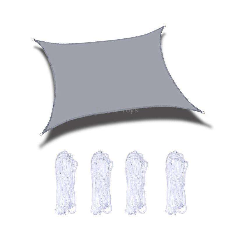 Outdoor Garden Sunshade Sail Waterproof Anti-UV Canopy, Size: 4m x 5m(Beige)