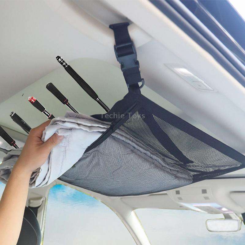 Adjustable Hanging Car Top Storage Bag Car Fishing Rod Rack(Storage Bag)